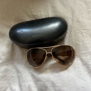 Prada Vintage Sunglasses Gold